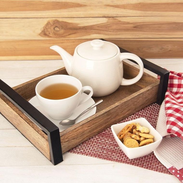 Orion, taca do serwowania drewniana, Mango, 30.5-22 cm