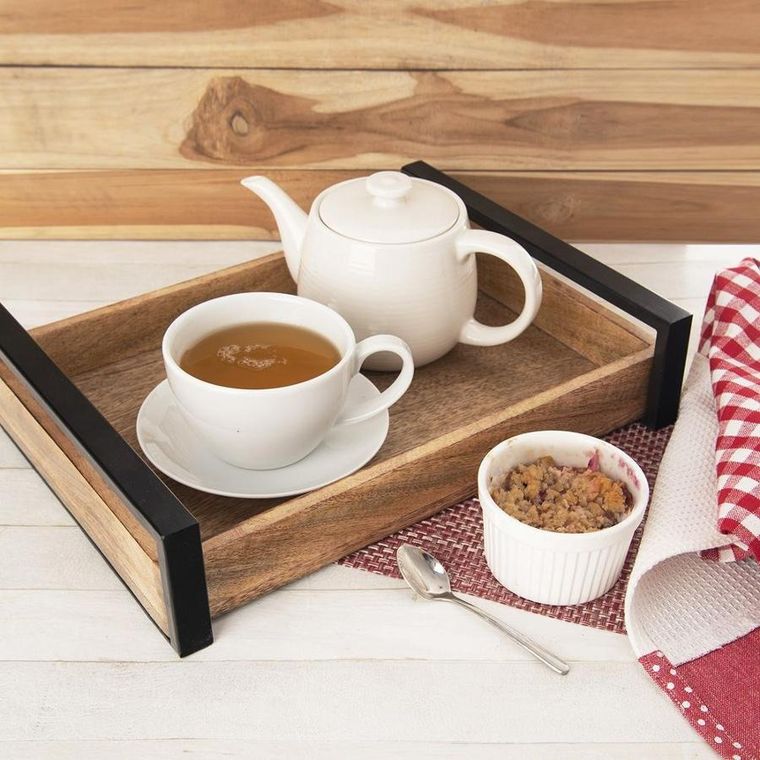 Orion, taca do serwowania drewniana, Mango, 35.5-27 cm