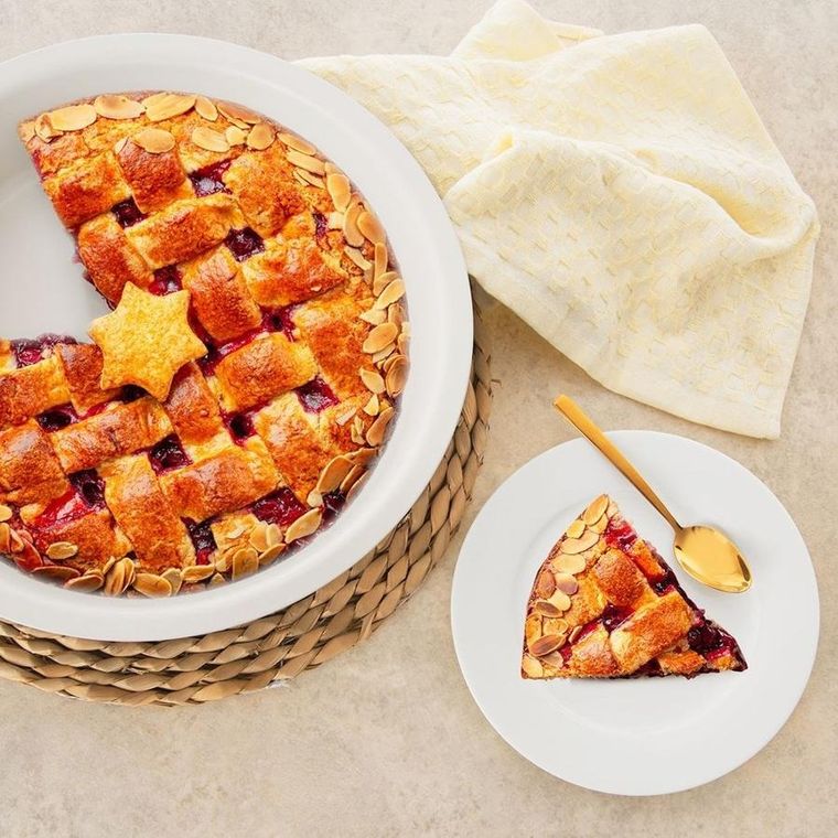 Orion, talerz deserowy porcelanowy, Mona, 19 cm