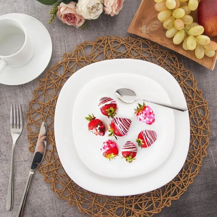 Orion, talerz deserowy szklany, Luna, 20 cm