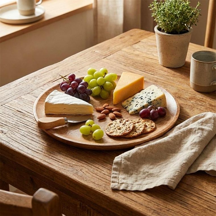 Orion, talerz do serwowania drewniany, mango, 25 cm