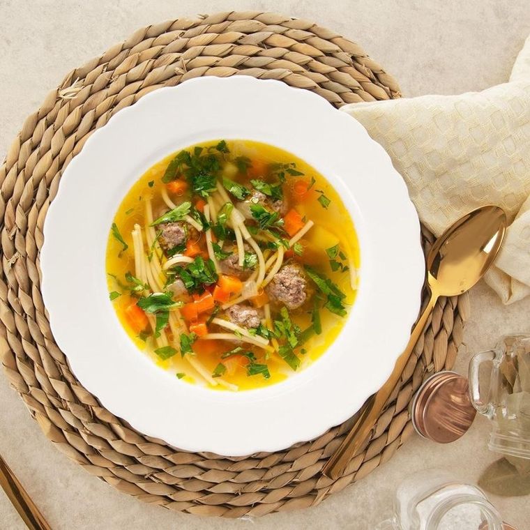 Orion, talerz obiadowy głęboki porcelanowy, Mona, 24 cm, 350 ml