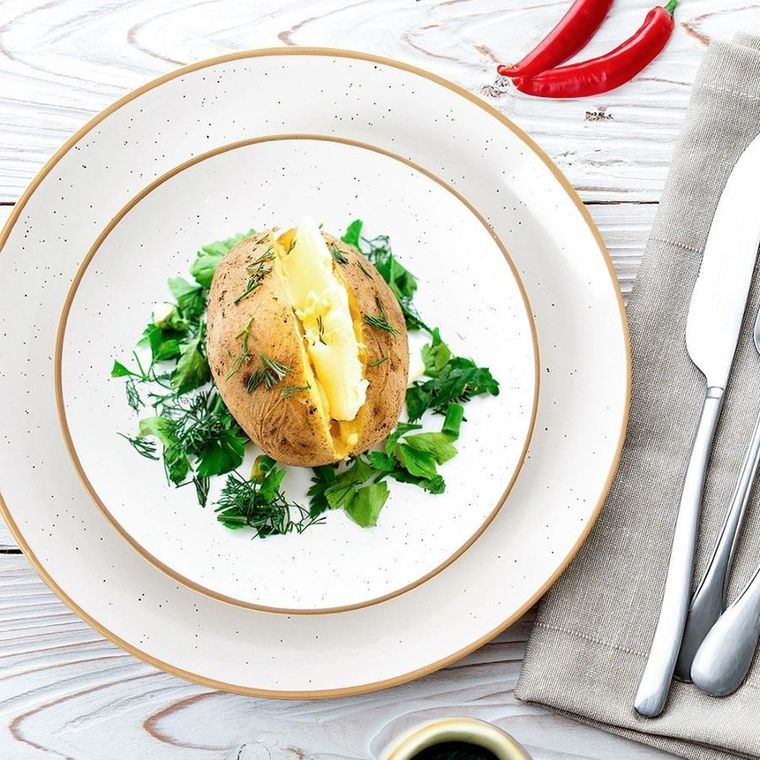 Orion, talerz obiadowy płytki ceramiczny, beżowy, 27 cm