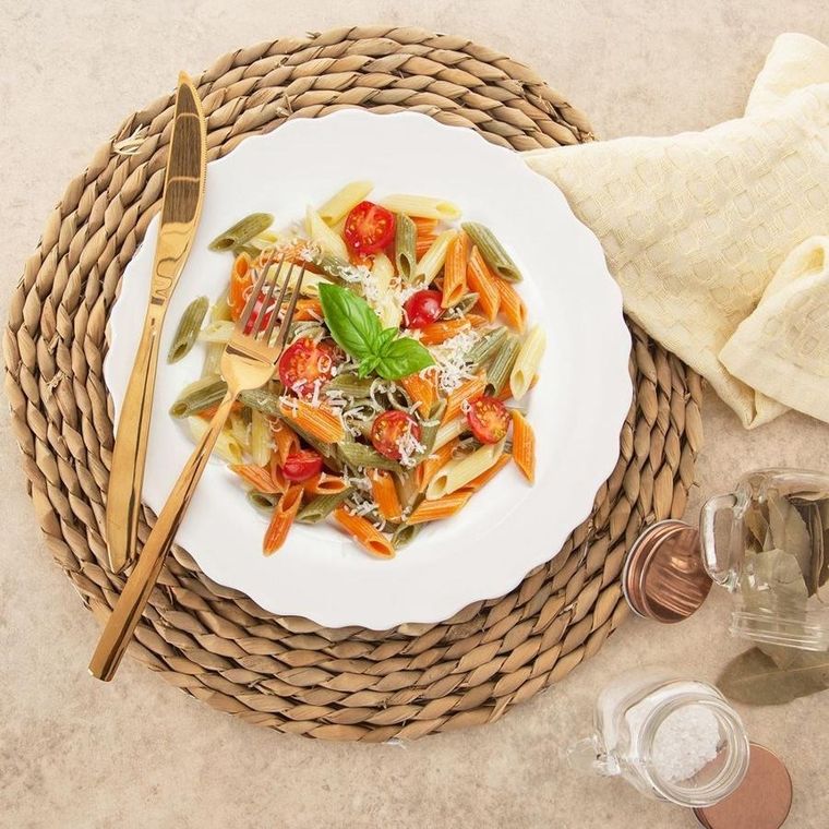 Orion, talerz obiadowy płytki porcelanowy, Mona, 24.5 cm