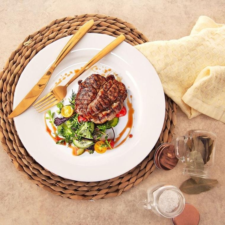 Orion, talerz obiadowy płytki porcelanowy, Mona, 27 cm