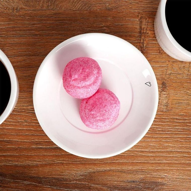 Orion, talerzyk mały, ceramiczny, biały serduszka, 12 cm