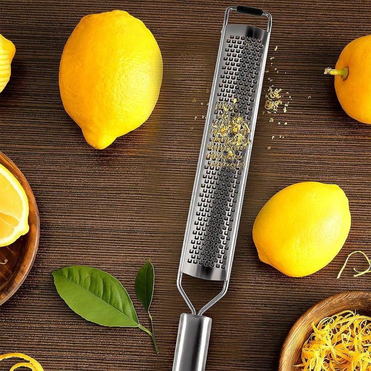 Orion, tarka kuchenna płaska z uchwytem, stalowa, drobne wiórki, 38 cm