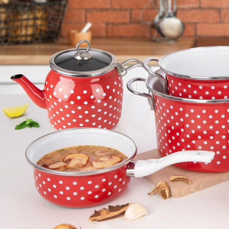 Orion, Tecka, czajnik emaliowany, 1,1l