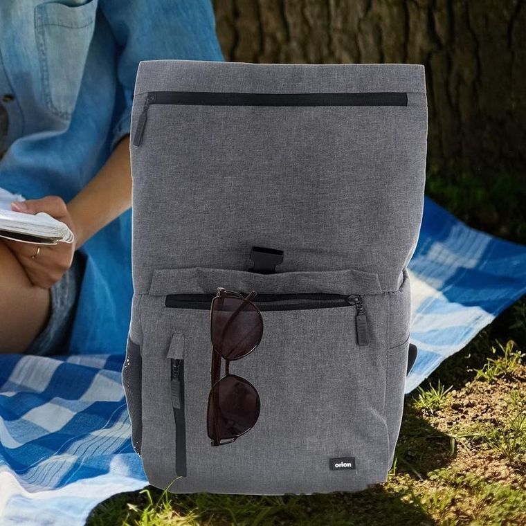 Orion, torba termiczna plecak, szara, 15 l