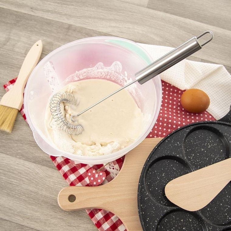 Orion, trzepaczka spiralna kuchenna, stalowa, 26 cm