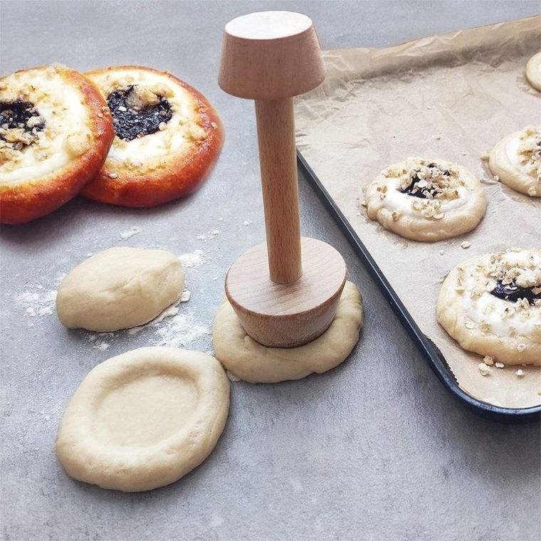 Orion, ubijak do tartaletek, drewniany, dwustronny, 4/5,5 cm