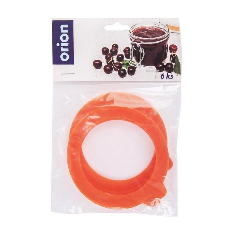 Orion, uszczelka silikonowa do słoików z klipsem, 8,1 cm, 6 szt.