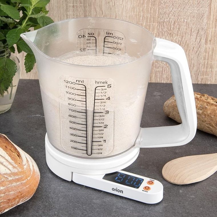 Orion, waga kuchenna z miarką, 5 kg, 1,2 l