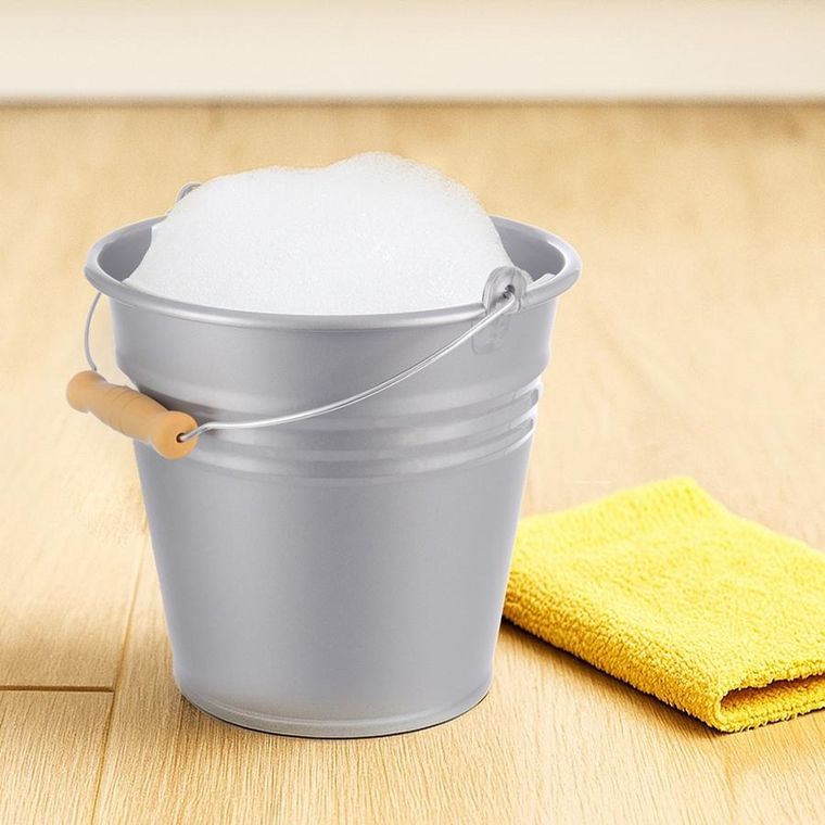 Orion, wiadro plastikowe, szare, 10l