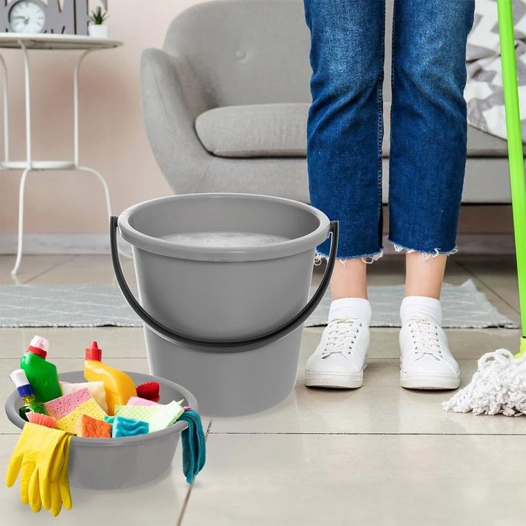 Orion, wiadro z miską i pokrywką, 3 elementy