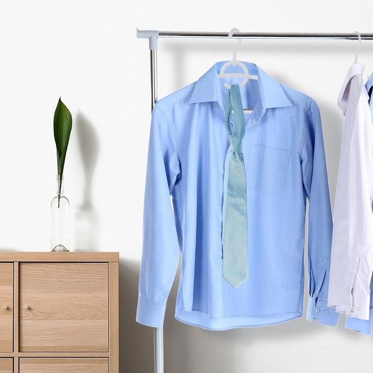 Orion, wieszaki na ubrania, obrotowe, antypoślizgowe, białe, 4 szt.