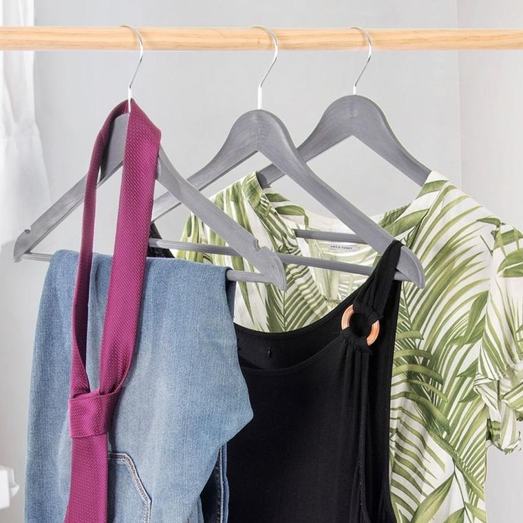 Orion, wieszaki na ubrania, szare obrotowe, 42,5-24 cm, 3 szt.