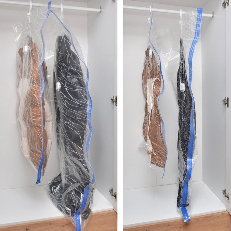 Orion, worek próżniowy na ubrania, pościel z wieszakiem, 70-104 cm