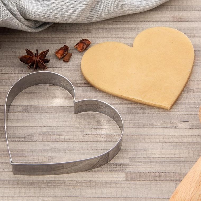 Orion, wykrawacz do ciastek, stalowy, serce, 9,5 cm