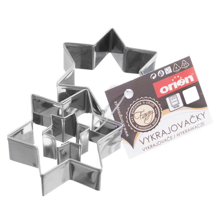 Orion, wykrawacz foremka do ciastek, pierników, gwiazda, 2 szt.