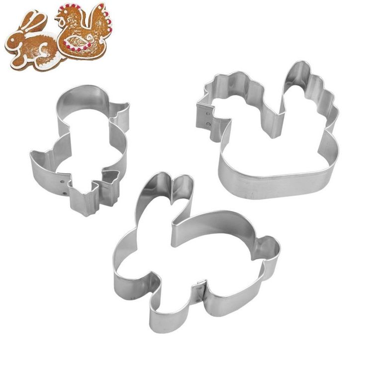 Orion, wykrawacz, foremka do ciastek, pierników, wielkanocne, 3 szt.