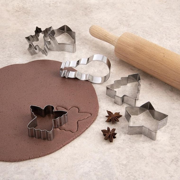 Orion, wykrawacze do ciastek, stalowe, 6 szt.