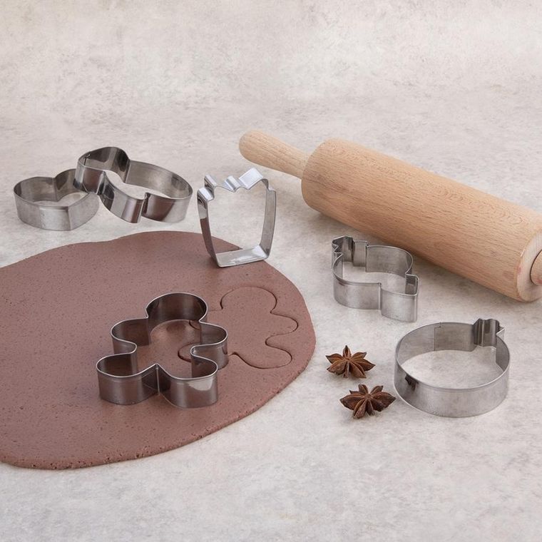 Orion, wykrawacze do ciastek, stalowe, 6 szt.