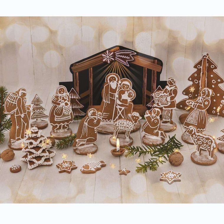 Orion, wykrawacze świąteczne, szopka, 7 szt.