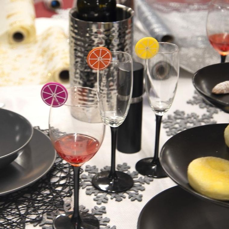 Orion, znaczniki na szklanki i kieliszki, 8 szt.