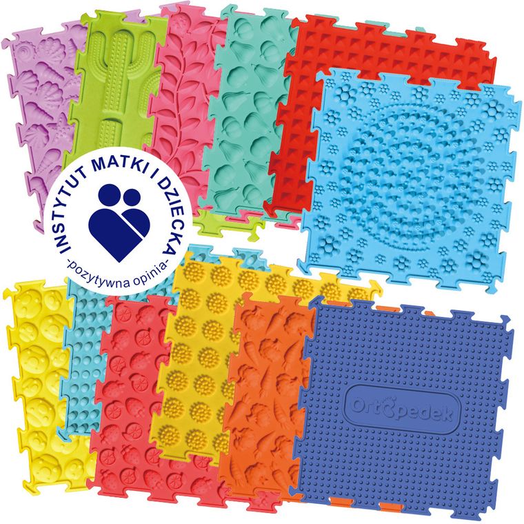 Ortopedek, maty sensoryczne, 12 elementów