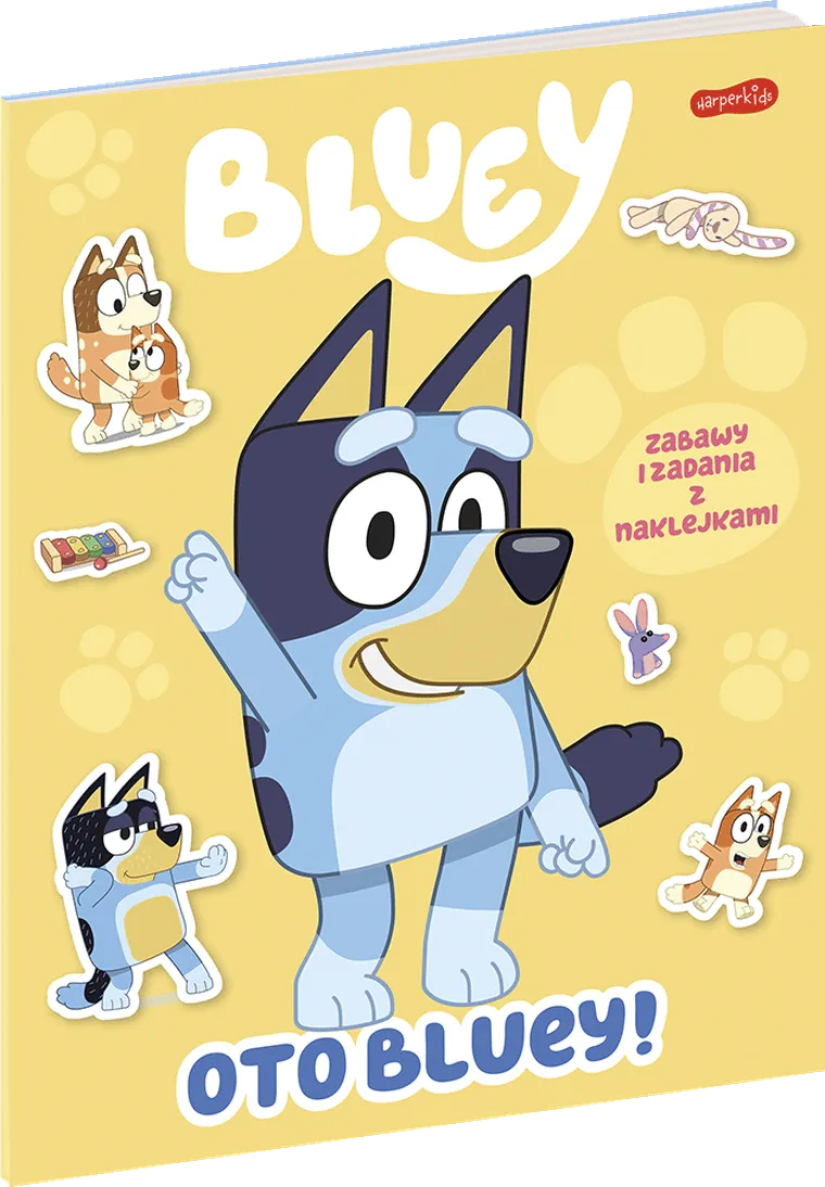 Oto Bluey! Zabawy i zadania z naklejkami