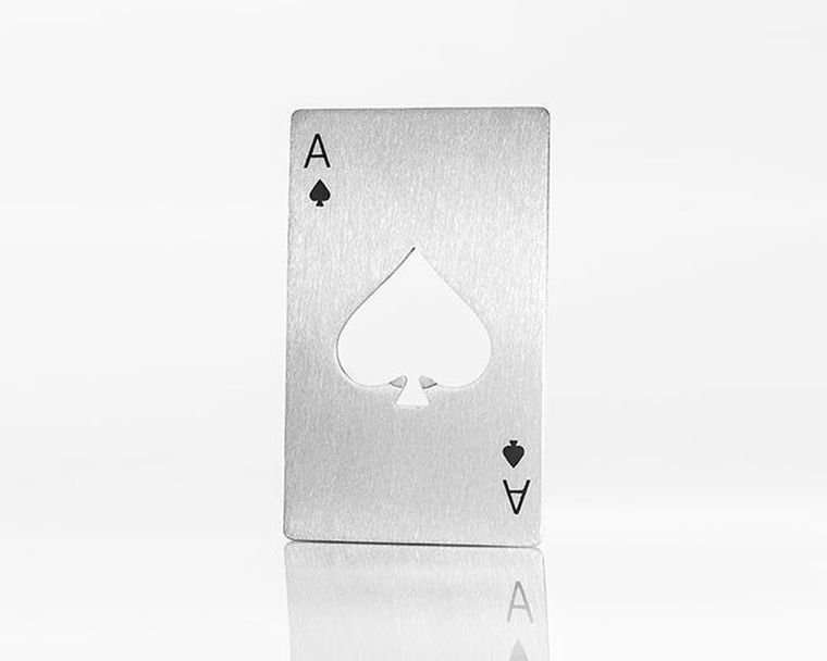 Otwieracz do butelek w kształcie karty As
