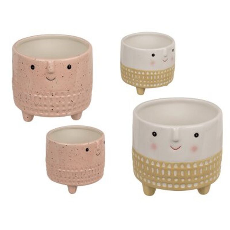 Out of the blue, doniczka dekoracyjna, jasna twarz