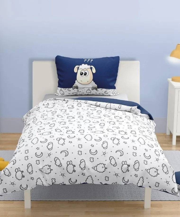 Owce, Spoko Spanko, 2-częściowy komplet pościeli bawełnianej, 140-200 cm