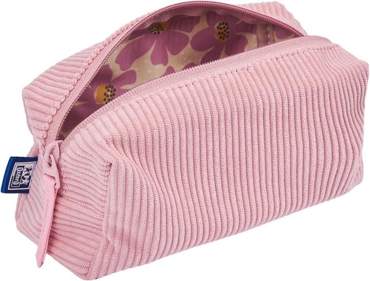 Oxford, Bloom, piórnik saszetka, pastelowo-różowy