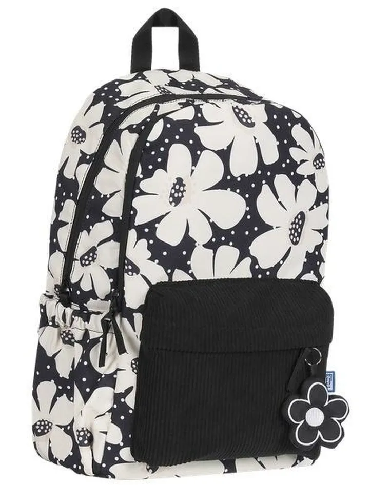 Oxford, Bloom, plecak szkolny, 2-komorowy, czarny