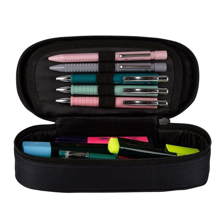 Oxford, Esse, piórnik z klapką, czarny