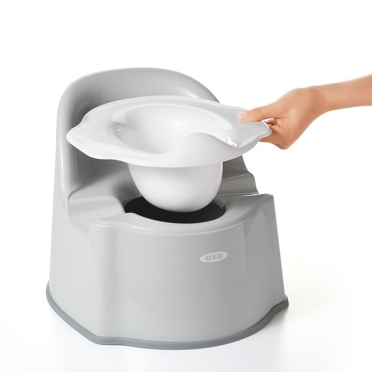 OXO, nocnik z oparciem, grey