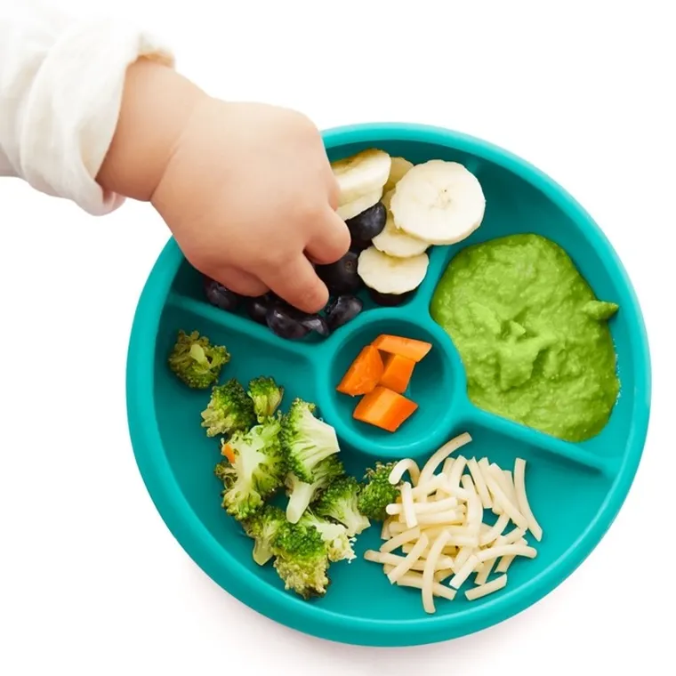 OXO, talerzyk silikonowy dzielony, teal