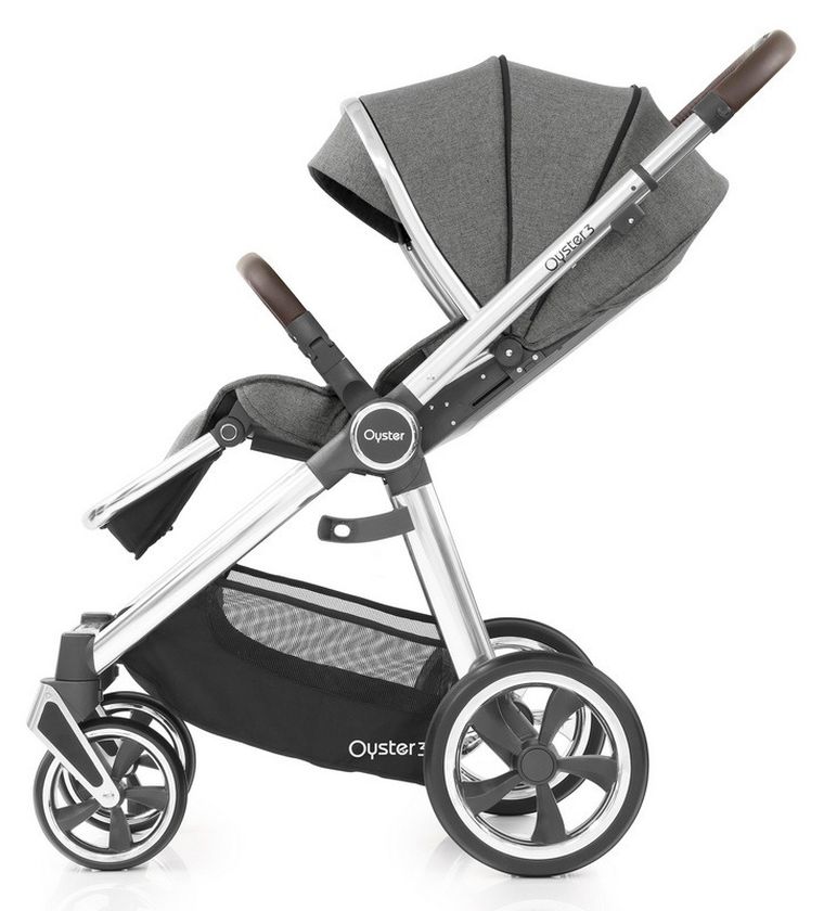 Oyster, Oyster 3, Mercury, wózek spacerowy, srebrny stelaż