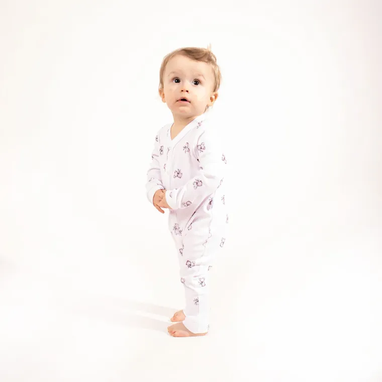 Pajac chłopięcy, biały, Nicol