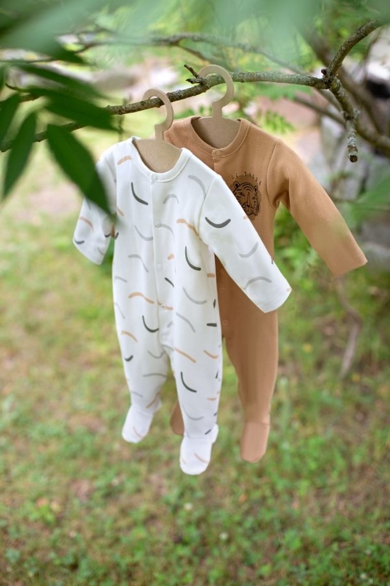 Pajac chłopięcy, ecru, pręgi, Pinokio