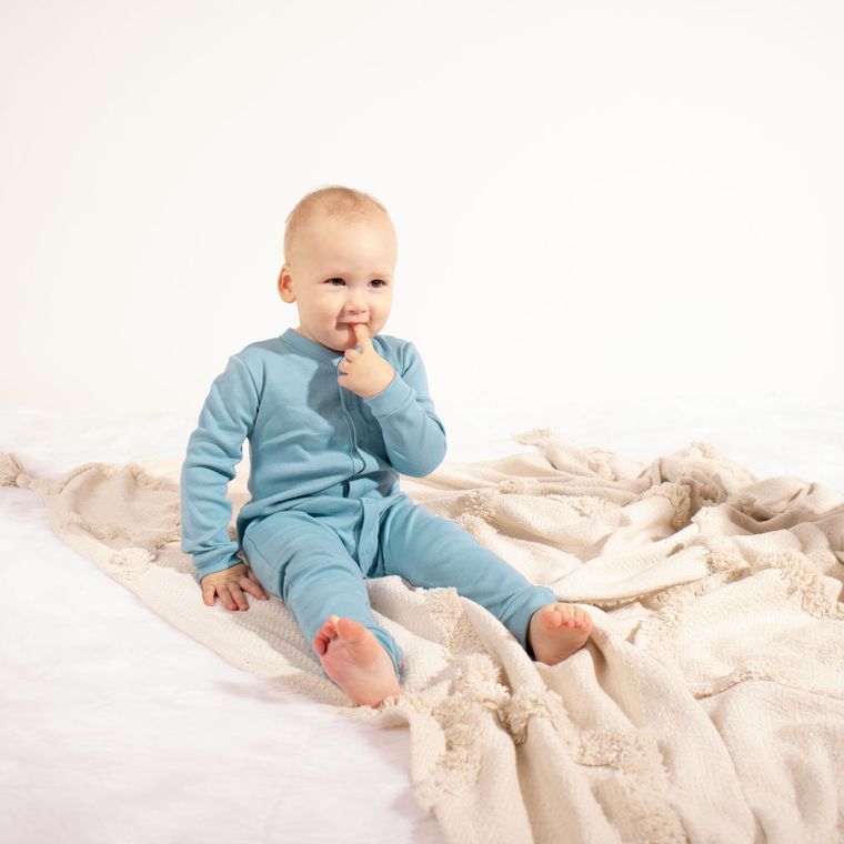 Pajac chłopięcy, niebieski, Nicol