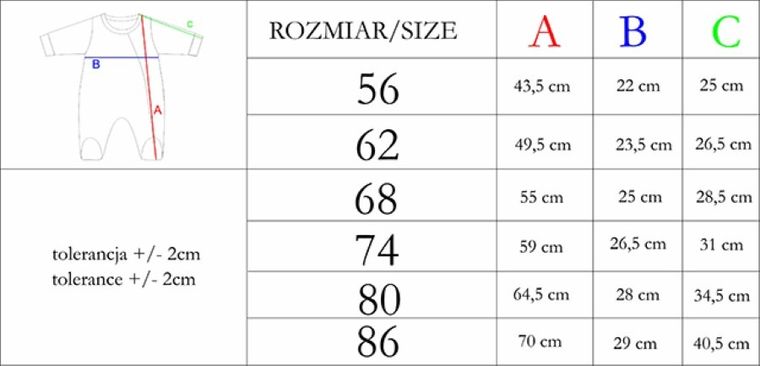 Pajac chłopięcy, prążkowany, niebieski, Nicol