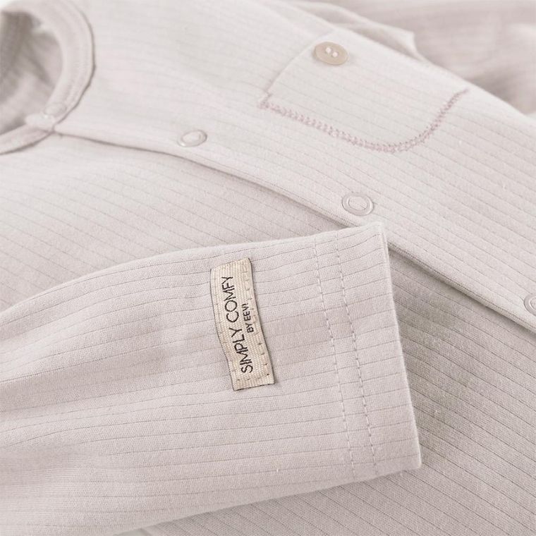 Pajac dziecięcy, prążkowany, beżowy, Eevi