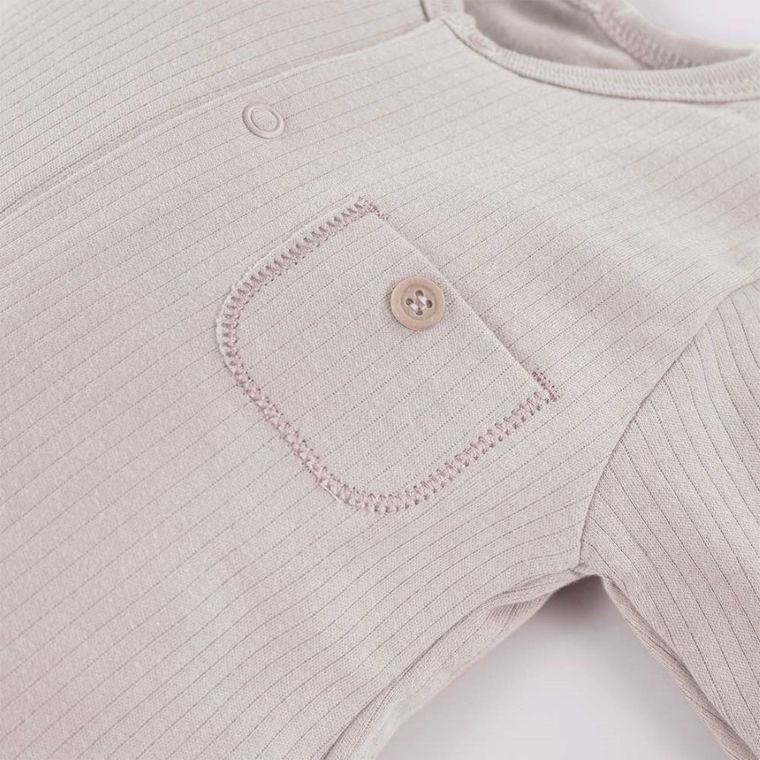 Pajac dziecięcy, prążkowany, beżowy, Eevi