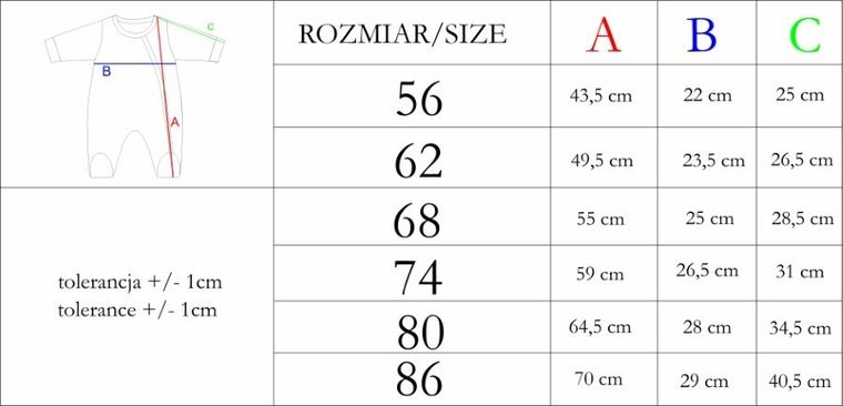 Pajac dziewczęcy, biało-czarny, Nicol