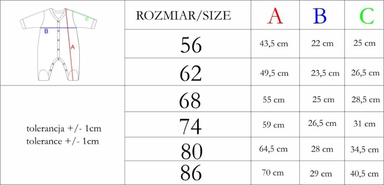 Pajac dziewczęcy, biało-czarny, Nicol
