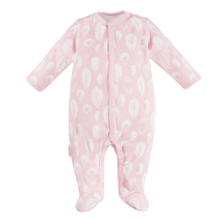 Pajac dziewczęcy, różowy, Bamboo, Eevi