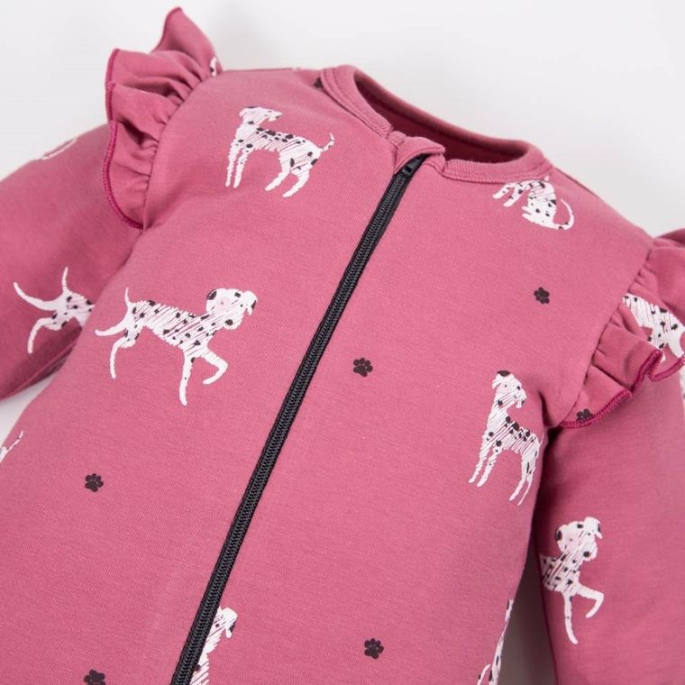 Pajac dziewczęcy, różowy, Eevi